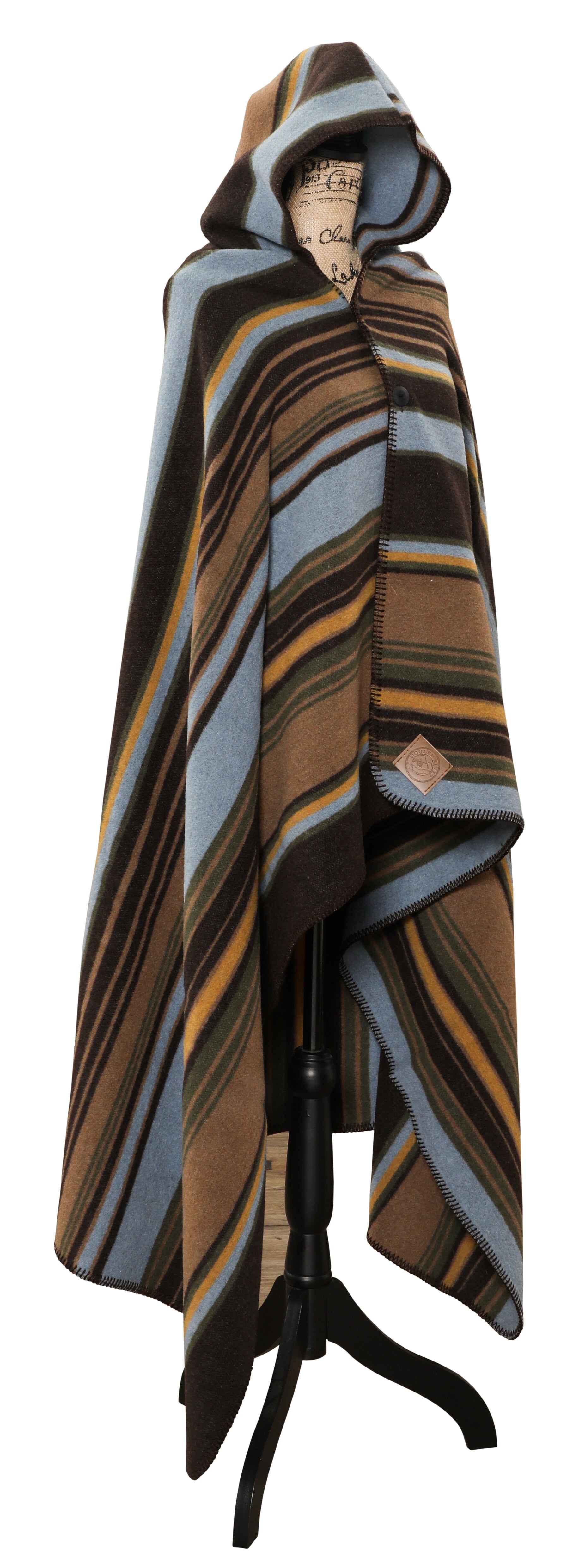 Wooded River Hudson Earth Hooded Throw