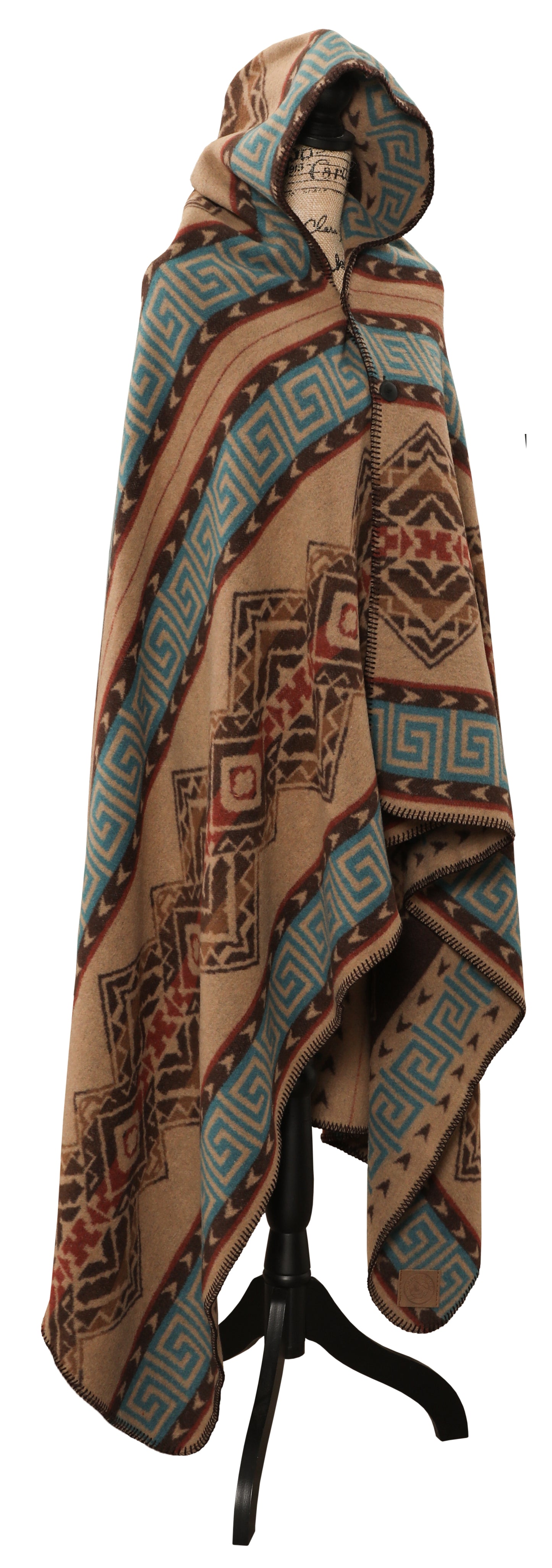 Wooded River Bison Ridge III Hooded Throw