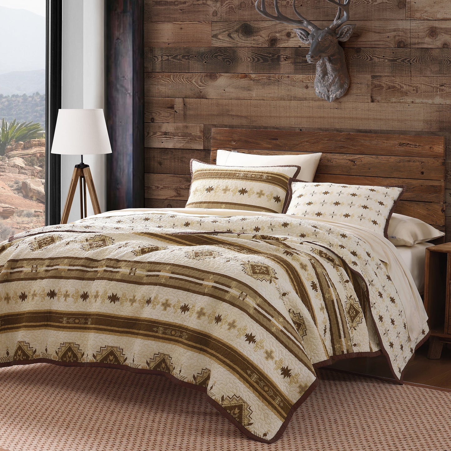 Dakota Reversible Quilt Set, 3 Pc