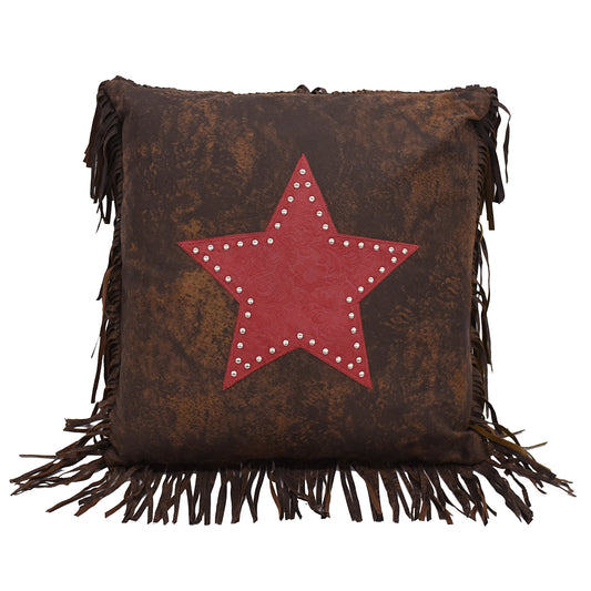 Cheyenne Fringed Star Throw Pillow