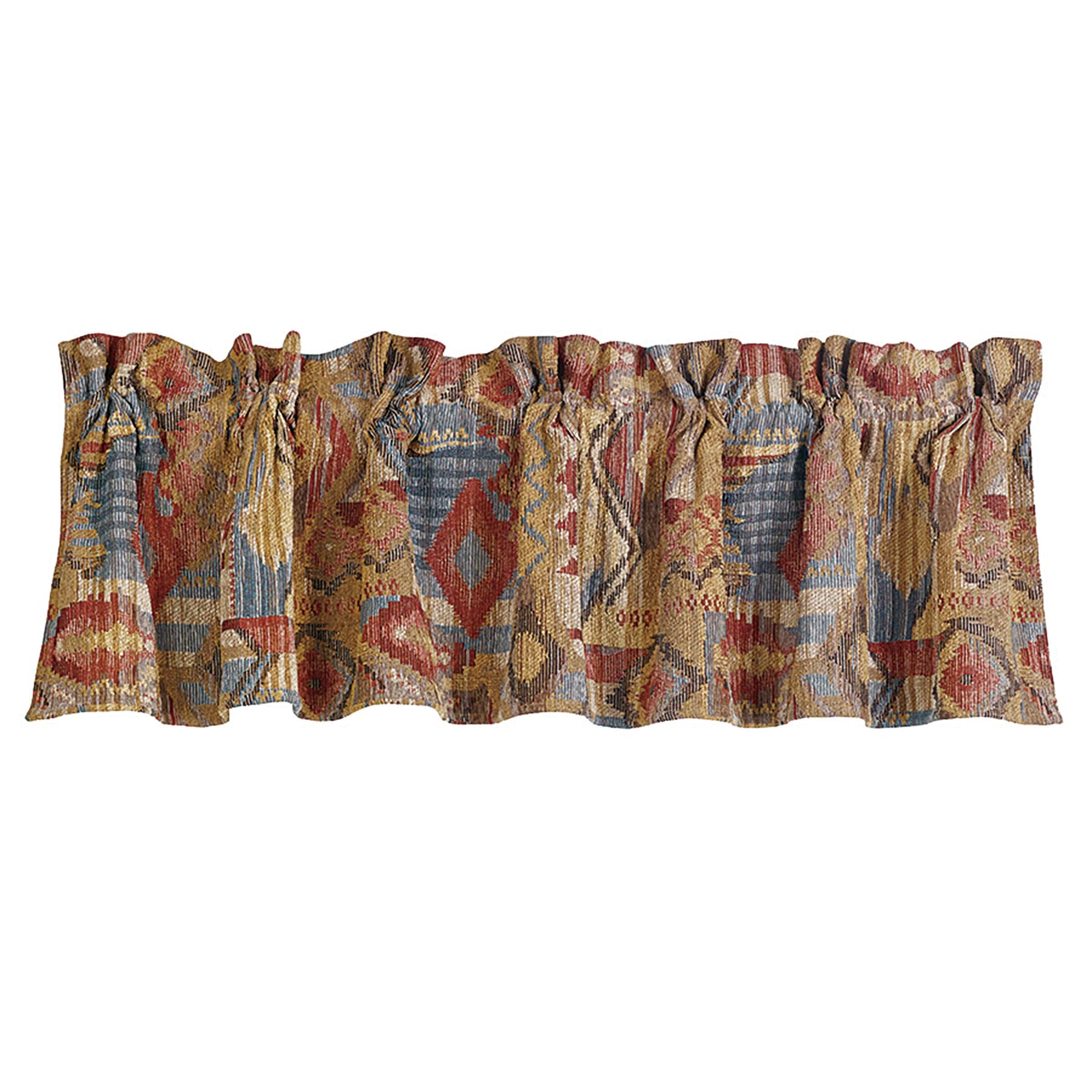 HiEnd Accents Ruidoso Southwest Patchwork Valance - Thumbnail 2