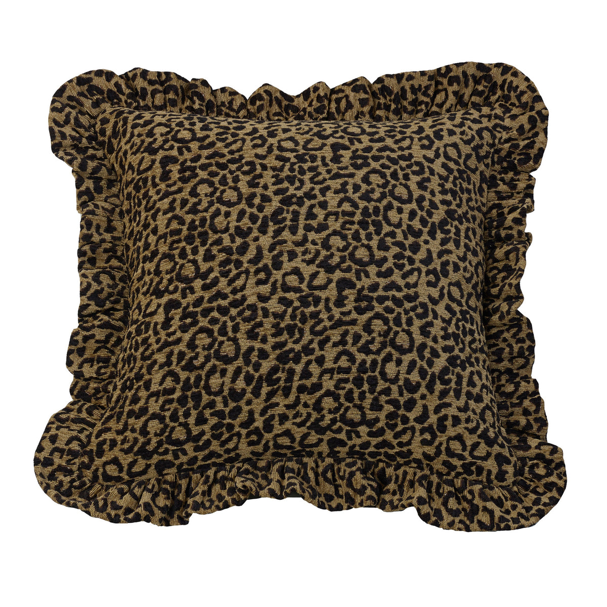 San Angelo Leopard Print Chenille Throw Pillow