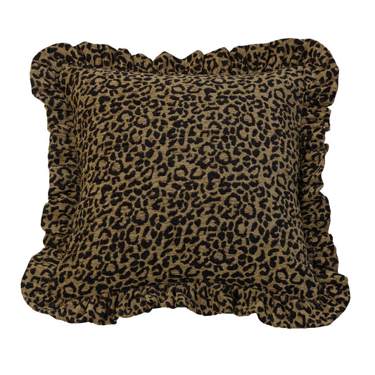 San Angelo Leopard Print Chenille Throw Pillow
