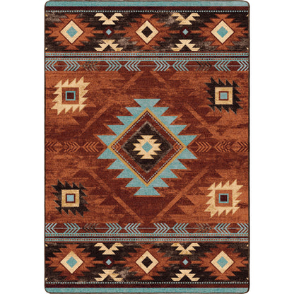 Whisky River Rug – Rust – cabin lodge area rug