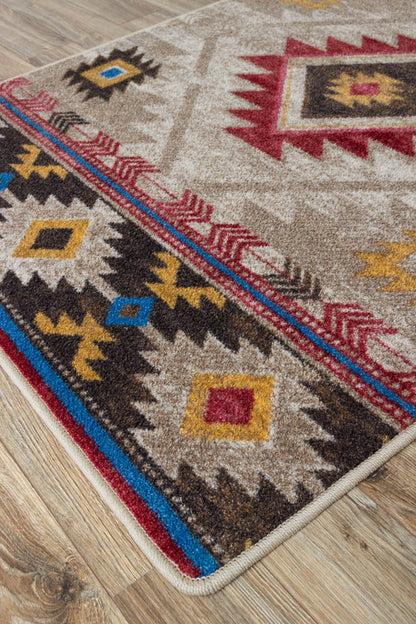 Whisky River Natural Rug – detail view