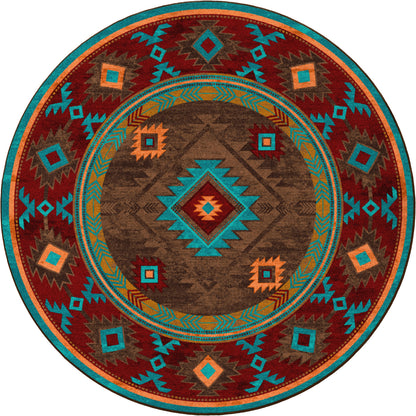 Whisky River Rug – Turquoise – lifestyle