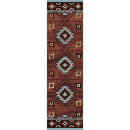 Whisky On The River - Rust-CabinRugs Southwestern Rugs Wildlife Rugs Lodge Rugs Aztec RugsSouthwest Rugs