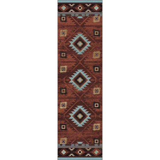 Whisky On The River - Rust-CabinRugs Southwestern Rugs Wildlife Rugs Lodge Rugs Aztec RugsSouthwest Rugs