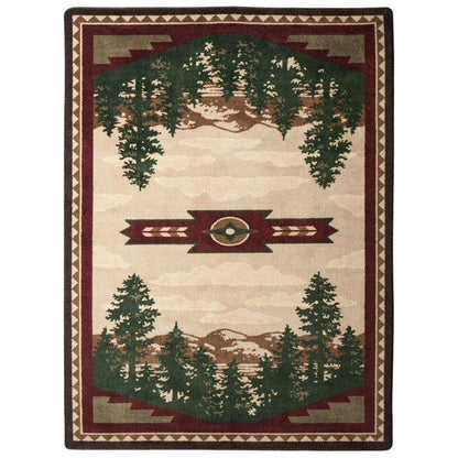 Wilderness Calls Rug – Wine – detail view