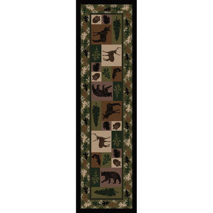 Wildlife Paradise Rug – cabin lodge area rug