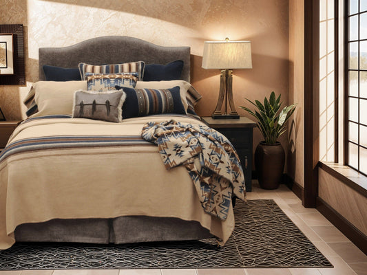 Cadillac Ranch Bed Skirt by Wooded River