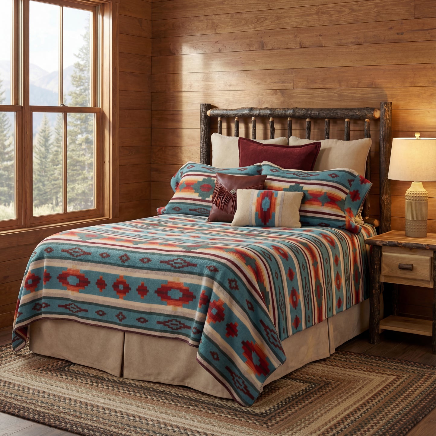 Wooded River Crystal Creek III Bedspread