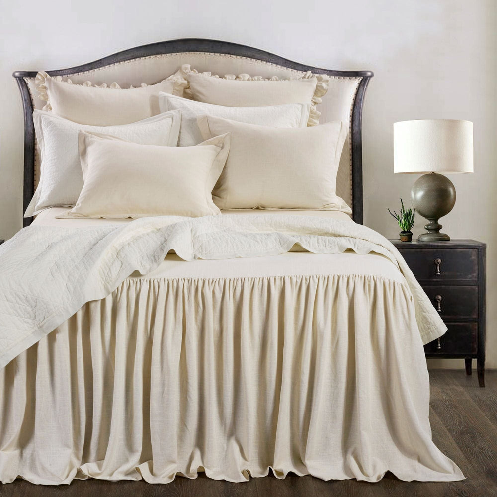 Luna Washed Linen Bedspread Set, 2 Pc
