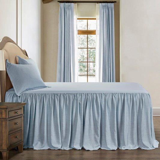 Luna Washed Linen Bedspread Set, 2 Pc