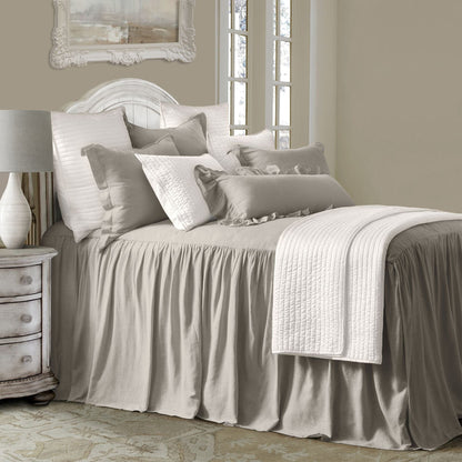 Luna Washed Linen Bedspread Set, 2 Pc