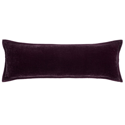 Stella Faux Silk Velvet Long Lumbar Pillow Cabin Rugs and Furnishings