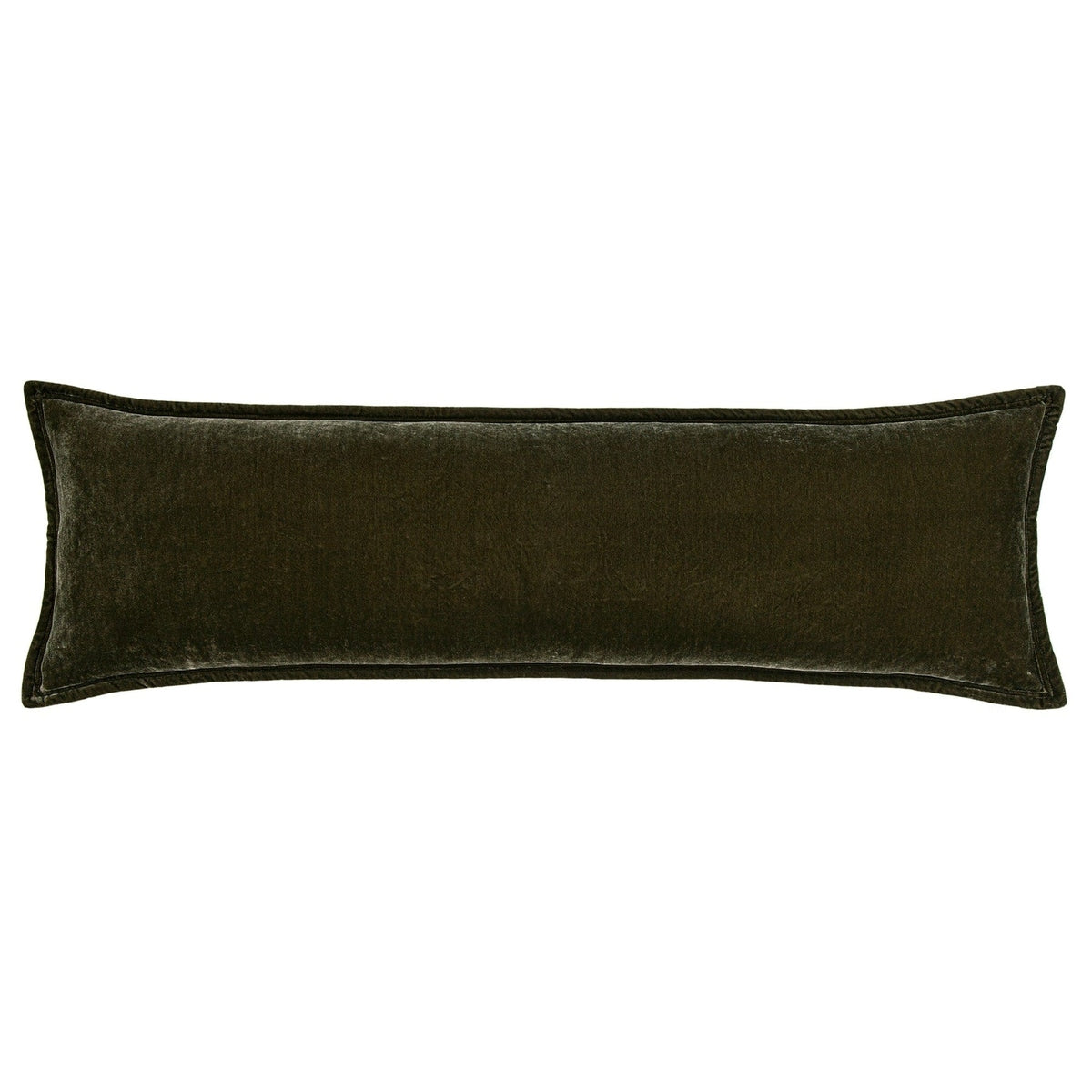 Stella Faux Silk Velvet Long Lumbar Pillow Cabin Rugs and Furnishings