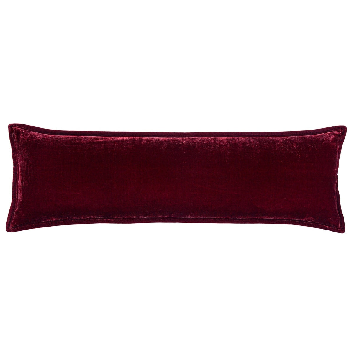 Stella Faux Silk Velvet Long Lumbar Pillow Cabin Rugs and Furnishings