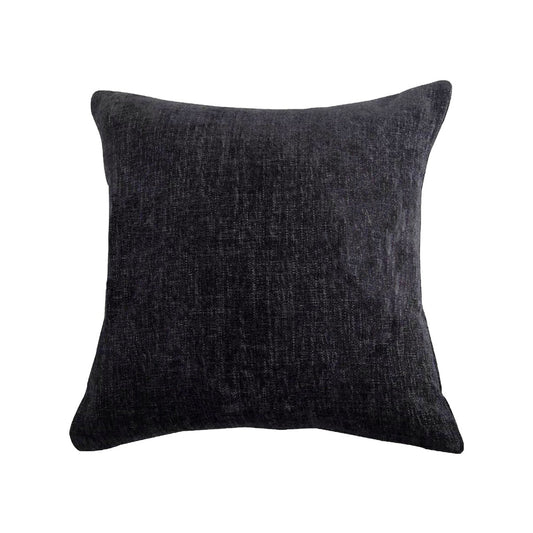 Hamilton Gray Chenille Embroidered White Antler Pillow Cabin Rugs and Furnishings