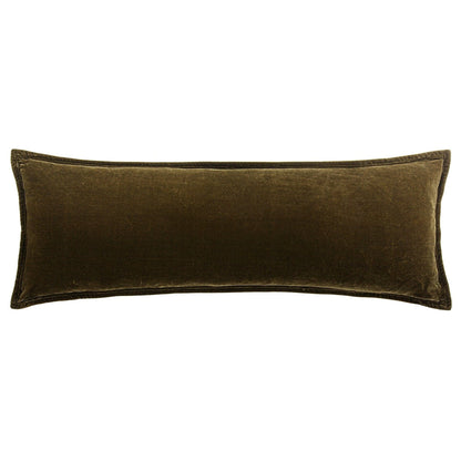 Stella Faux Silk Velvet Long Lumbar Pillow Cabin Rugs and Furnishings