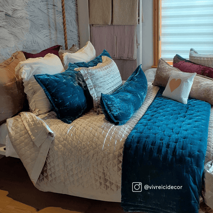 Stella Faux Silk Velvet Long Lumbar Pillow Cabin Rugs and Furnishings