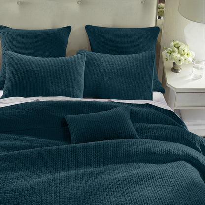 Stonewashed Cotton Velvet Quilt Cabin Rugs and Furnishings