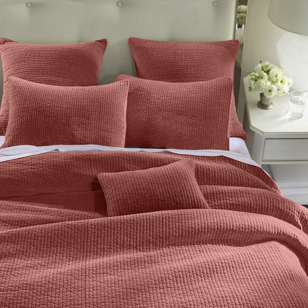 Stonewashed Cotton Velvet Quilt Cabin Rugs and Furnishings