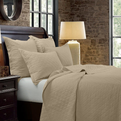 Linen Cotton Diamond Quilt Cabin Rugs and Furnishings