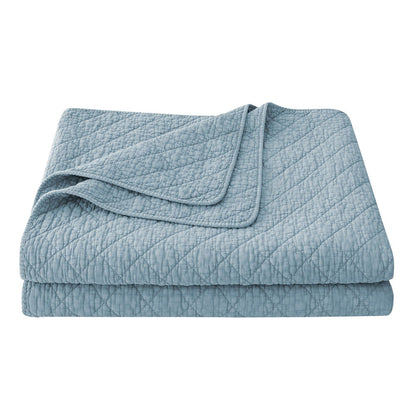 Stonewashed Cotton Gauze Quilt Cabin Rugs and Furnishings