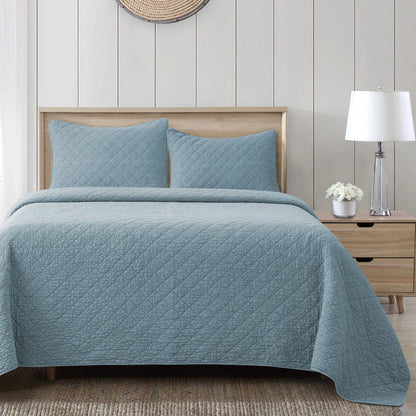 Stonewashed Cotton Gauze Quilt Cabin Rugs and Furnishings