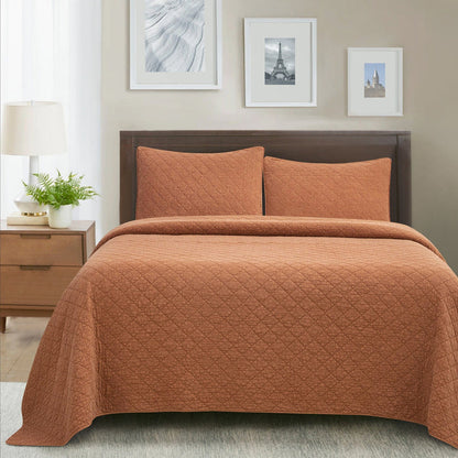 Stonewashed Cotton Gauze Quilt Cabin Rugs and Furnishings