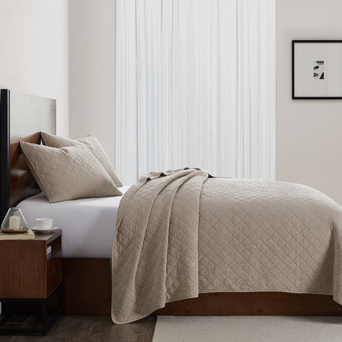 Stonewashed Cotton Gauze Quilt Cabin Rugs and Furnishings