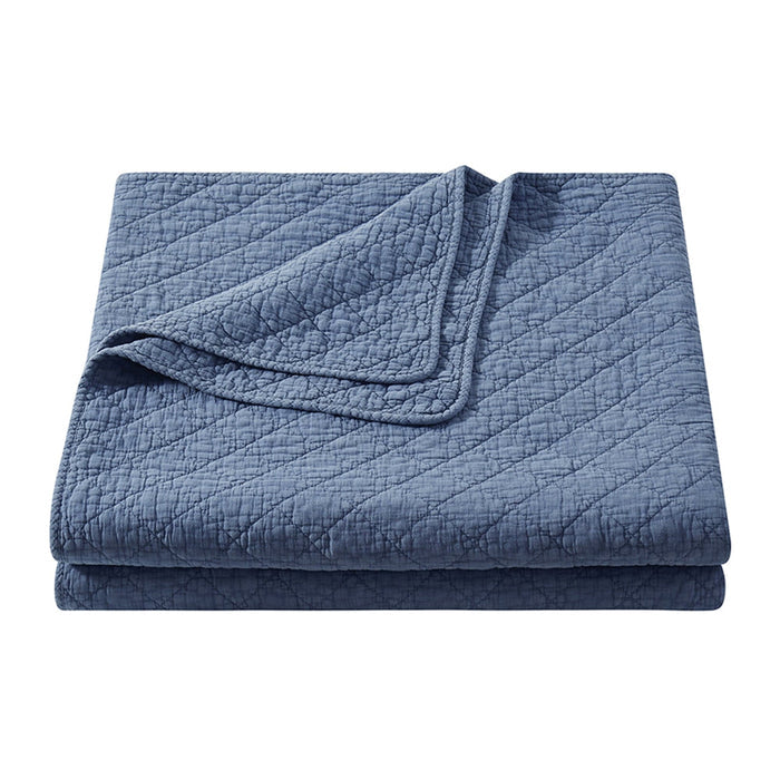 Stonewashed Cotton Gauze Quilt Cabin Rugs and Furnishings