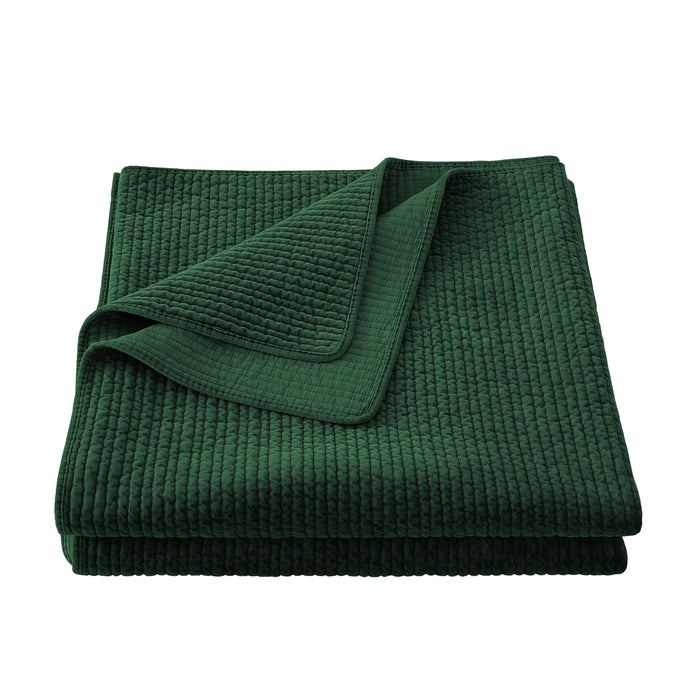 Stonewashed Cotton Velvet Quilt Cabin Rugs and Furnishings