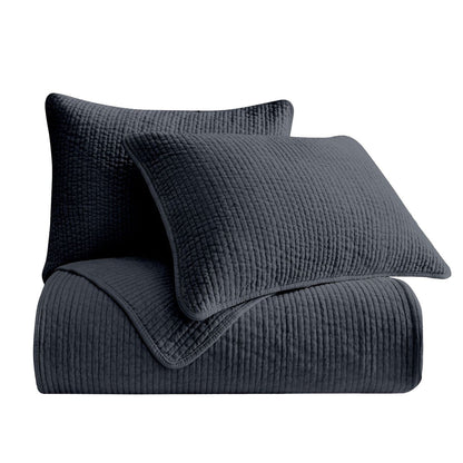 Stonewashed Cotton Velvet Quilt Cabin Rugs and Furnishings