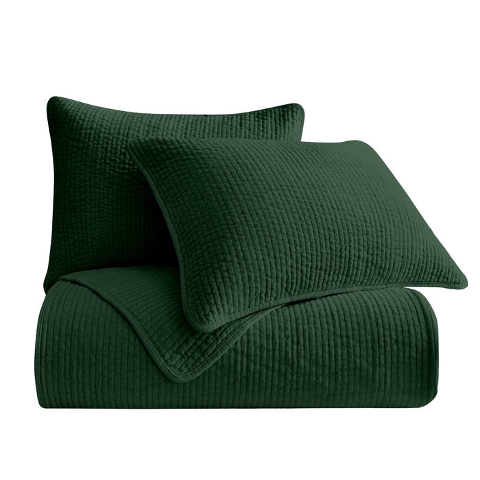 Stonewashed Cotton Velvet Quilt Cabin Rugs and Furnishings