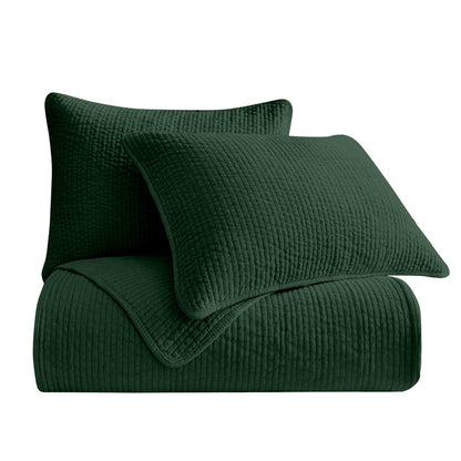 Stonewashed Cotton Velvet Quilt Cabin Rugs and Furnishings