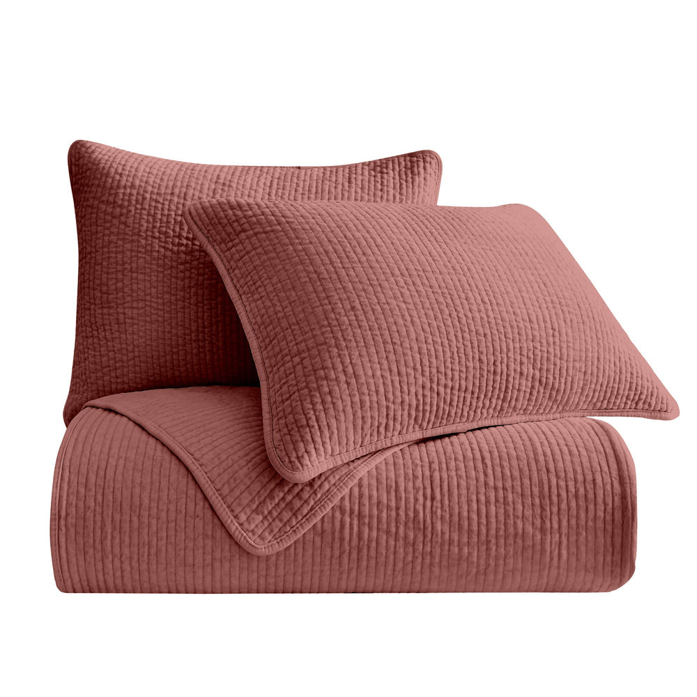 Stonewashed Cotton Velvet Quilt Cabin Rugs and Furnishings