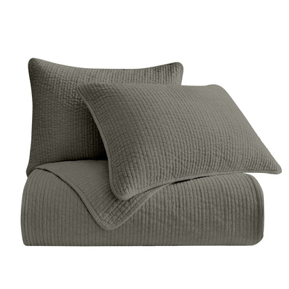 Stonewashed Cotton Velvet Quilt Cabin Rugs and Furnishings