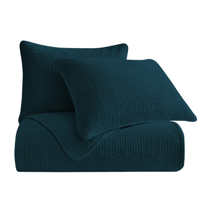 Stonewashed Cotton Velvet Quilt Cabin Rugs and Furnishings