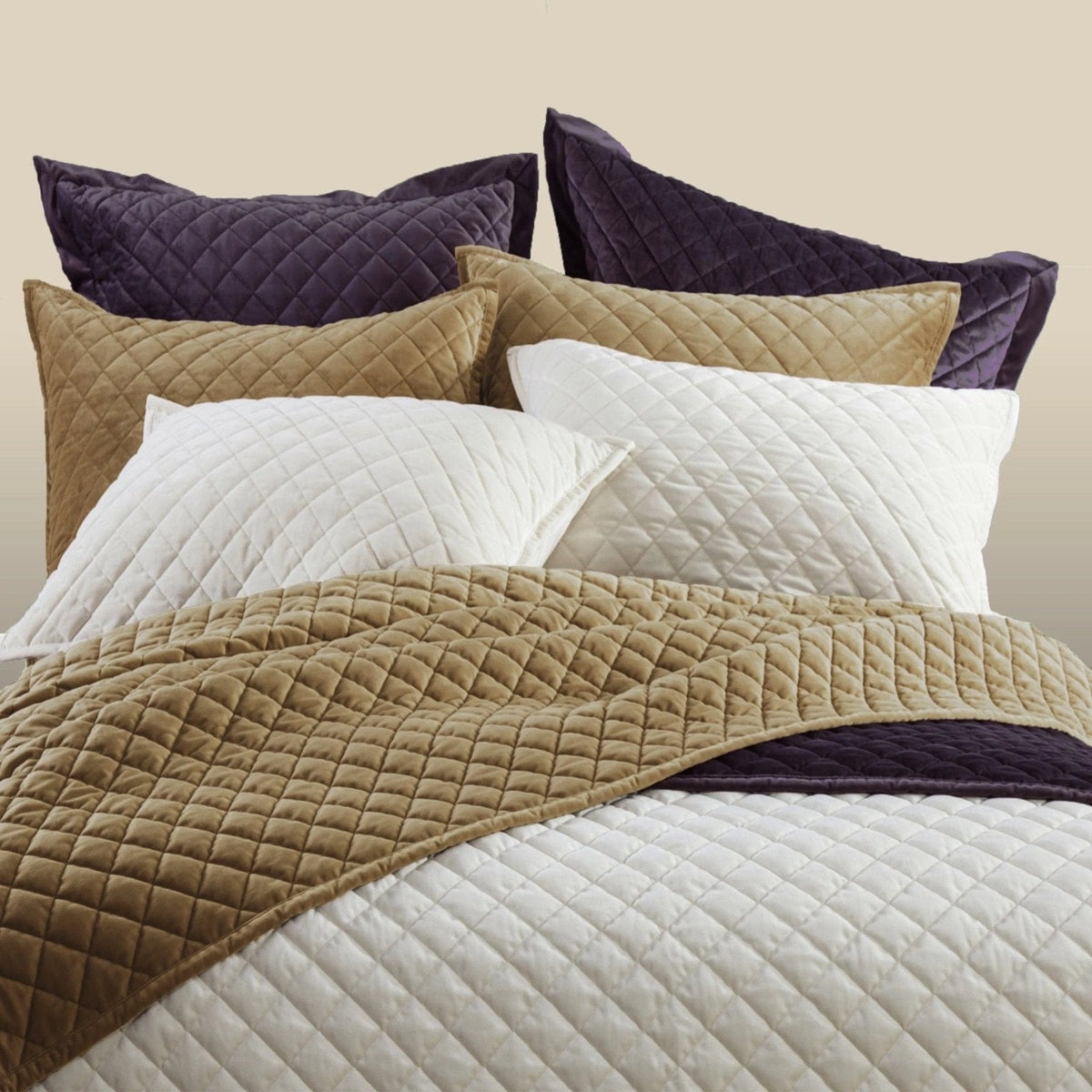 Velvet Diamond Quilted Euro Sham Cabin Rugs and Furnishings