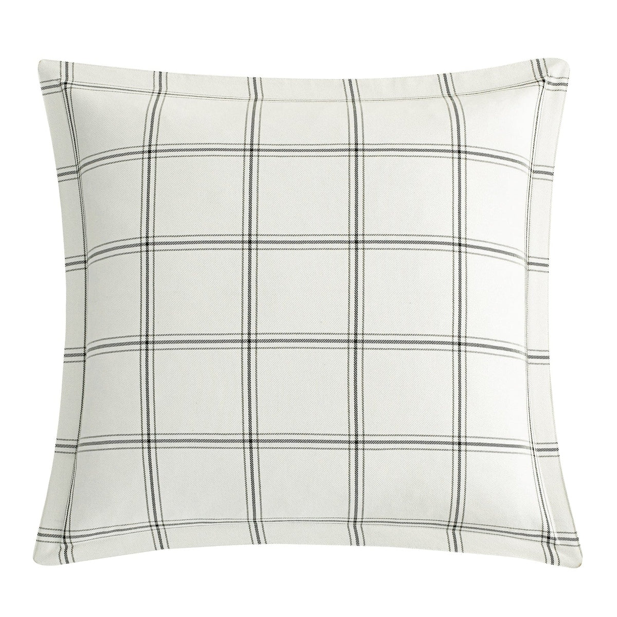 Windowpane Plaid Euro Sham Cabin Rugs and Furnishings