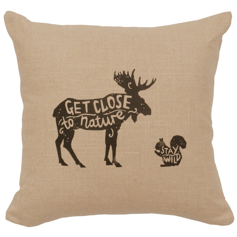 "Close to Nature" Image Pillow - Linen Natural