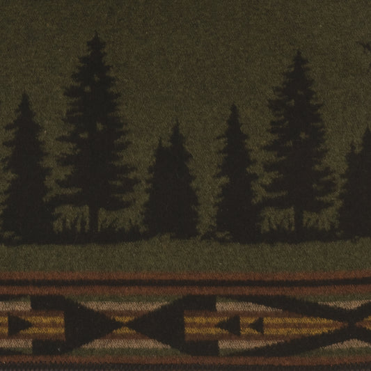 Moose 1 Border - Wooded River Fabric by the Yard - Grade 30;Moose 1 Border - Wooded River Fabric by the Yard - Grade 30 - View 2