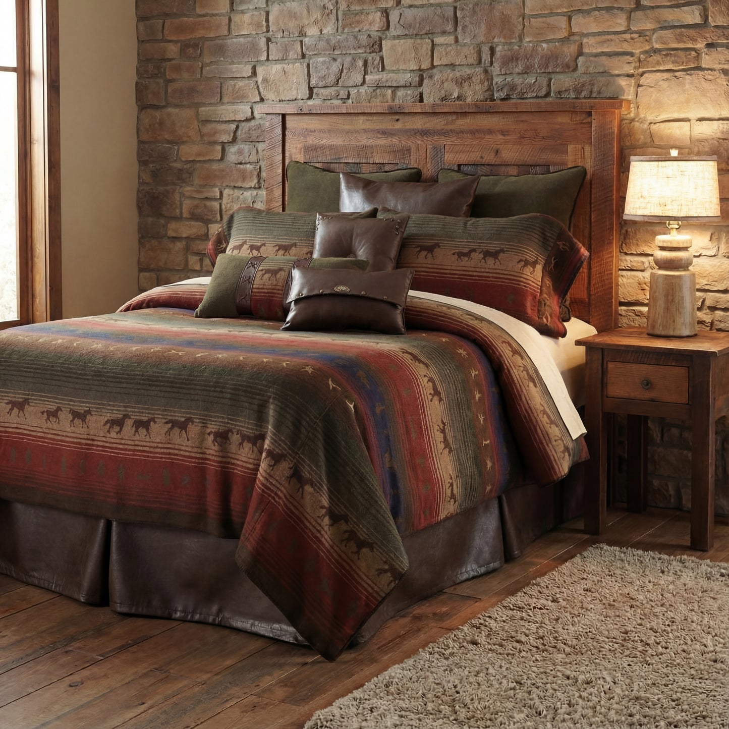 Wooded River Mustang Canyon III Bedspread Set