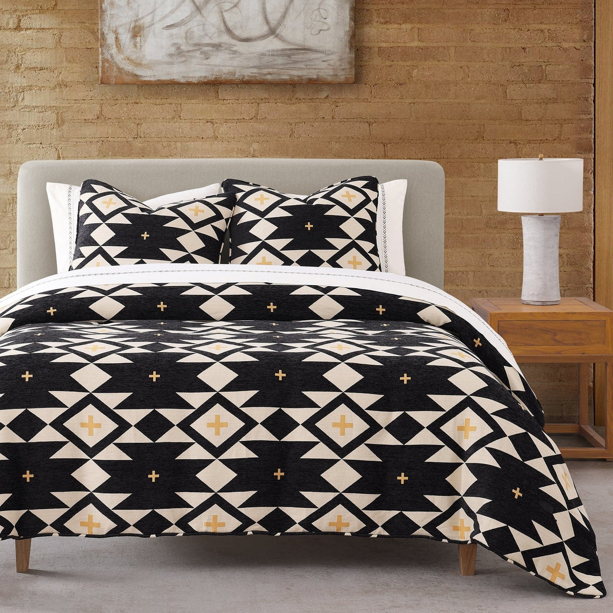 High Desert Chenille Duvet Cover Set Cabin Rugs and Furnishings