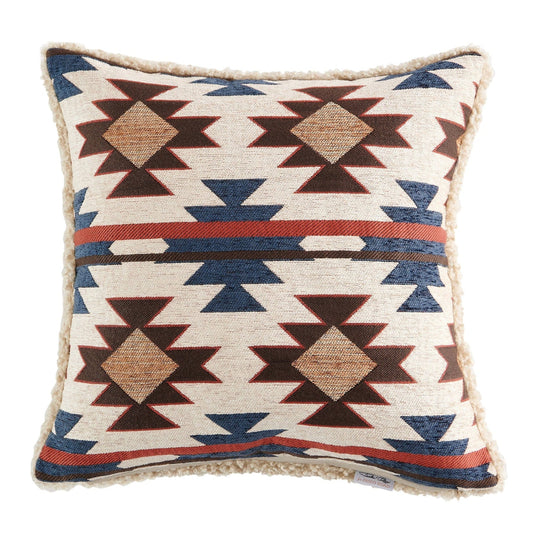 Mariella Chenille Teddy-Backed Pillow Cabin Rugs and Furnishings