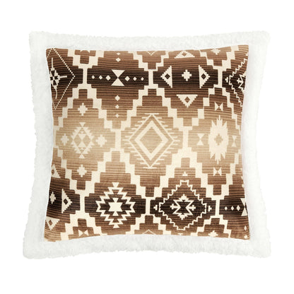 Chalet Aztec Campfire Sherpa Throw Cabin Rugs and Furnishings