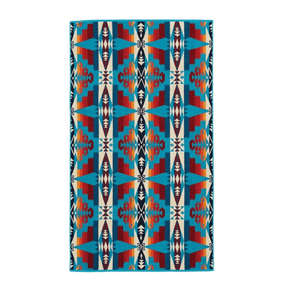 Tuscon Turquoise Oversized Spa Towel - Retreat Home Furniture