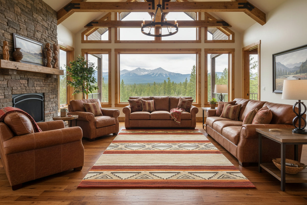 Pendleton Classic Taos - Beige Area Rug – Cabin Rugs